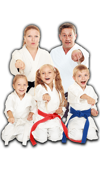 Martial Arts Lessons for Families in Frisco TX - Sitting Group Family Banner